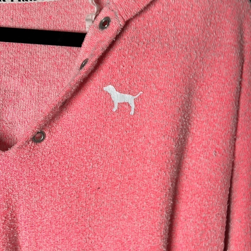 VICTORIA’S Secret Pink Pink Long Sleeve Hoodie Size XS - Picture 2 of 9